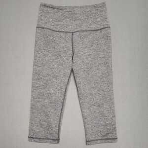 Victoria's Secret VSX Sport Knockout Crop Leggings Capris Gray Heathered S/P